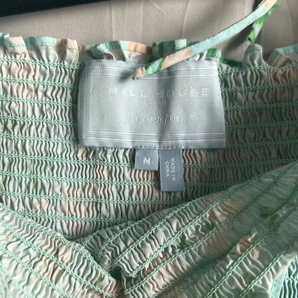 Hill House Athena in Blue Roses Poplin Sz M EUC - Picture 4 of 5